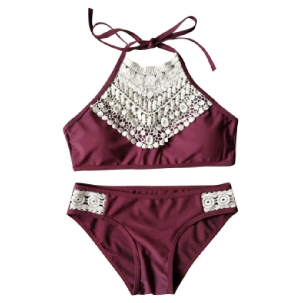 Lace Halter top Bikini